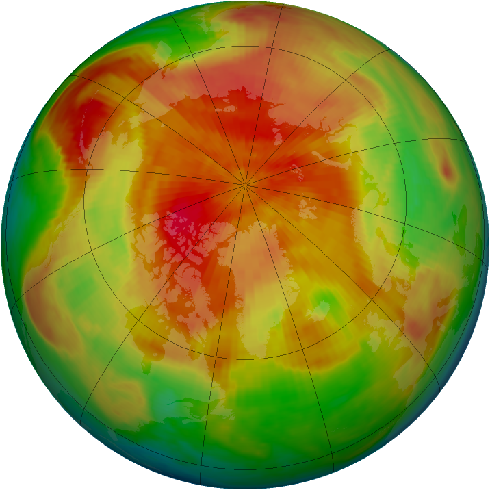 Arctic ozone map for 03 April 1983
